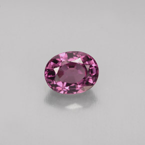 Espinélio roxo natural 0,82ct, corte oval, VVS-VS