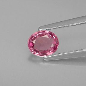 Espinélio rosa natural 0,68ct, corte oval, VVS-VS
