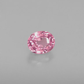 Espinélio rosa natural 0,63ct, corte oval, VVS-VS