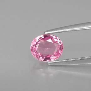 Espinélio rosa natural 0,79ct, corte oval, VVS-VS