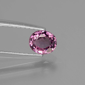 Espinélio violeta natural 0,59ct, corte oval, VVS-VS