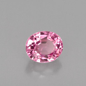 Espinélio rosa natural 0,67ct, corte oval, VVS-VS