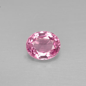 Espinélio rosa natural 0,88ct, corte oval, VVS-VS