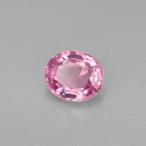 Espinélio rosa natural 0,88ct, corte oval, VVS-VS
