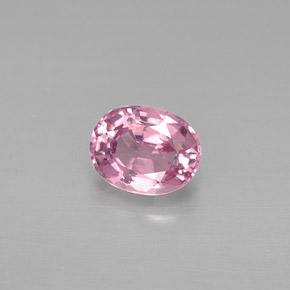Espinélio rosa natural 0,80ct, corte oval, VVS-VS