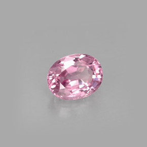Espinélio rosa natural 0,80ct, corte oval, VVS-VS