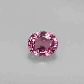 Espinélio violeta natural 0,83ct, corte oval, VVS-VS