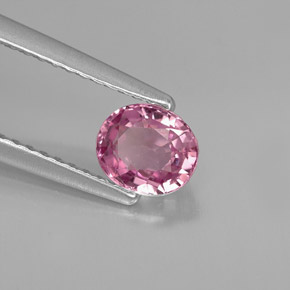 Espinélio rosa natural 0,69ct, corte oval, VVS-VS