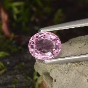 Espinélio roxo natural 0,60ct, corte oval, VVS-VS
