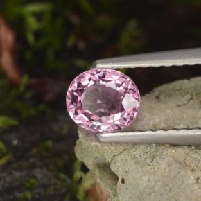 Espinélio roxo natural 0,60ct, corte oval, VVS-VS