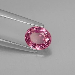 Espinélio violeta natural 0,70ct, corte oval, VVS-VS