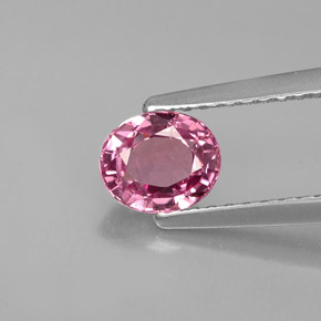 Espinélio violeta natural 0,82ct, corte oval, VS