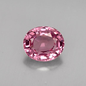 Espinélio violeta natural 0,83ct, corte oval, VS