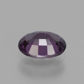 Espinélio roxo natural 0,82ct, corte oval, VVS