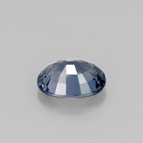 Espinélio azul natural 0,90ct, corte oval, VVS