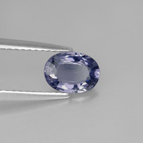 Espinélio azul natural 0,88ct, corte oval, VVS-VS