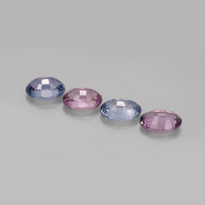 Pedras preciosas de espinélio multicolorido natural de  ct, corte oval, VVS-VS