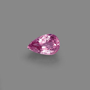 Espinélio rosa natural 0,81ct, formato de pêra, VVS