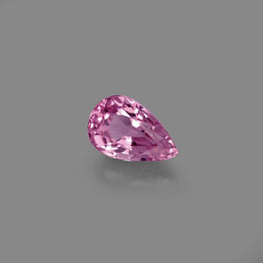 Espinélio rosa natural 0,81ct, formato de pêra, VVS