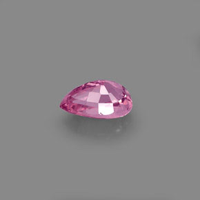 Espinélio rosa natural 0,81ct, formato de pêra, VVS