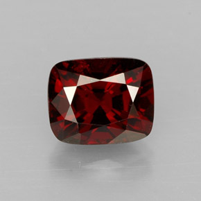 Espinélio vermelho natural 1,06ct, almofada cortada, VVS