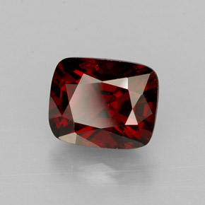 Espinélio vermelho natural 1,06ct, almofada cortada, VVS