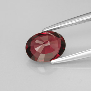 Espinélio vermelho natural 1,11ct, corte oval, VVS-VS