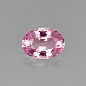 Espinélio rosa natural 1,00ct, corte oval, VVS