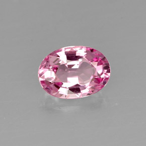Espinélio rosa natural 1,00ct, corte oval, VVS
