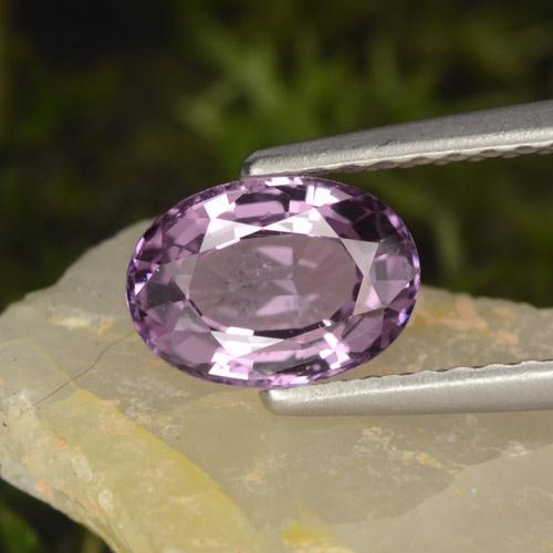 Espinélio violeta natural 1,05ct, corte oval, VS