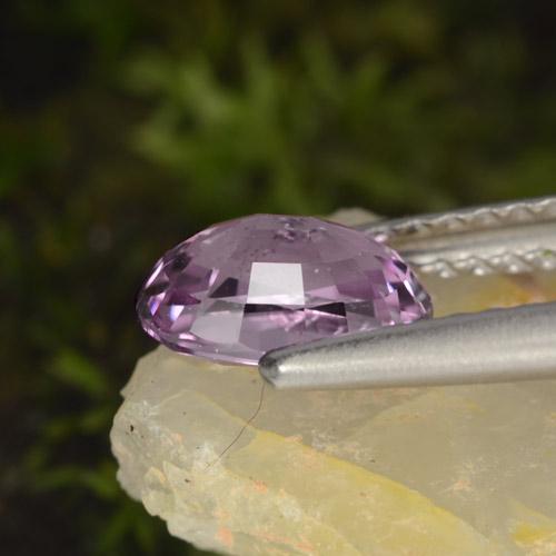 Espinélio violeta natural 1,05ct, corte oval, VS