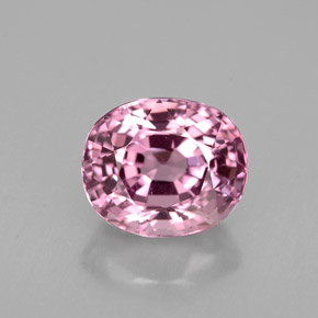 Espinélio rosa natural 2,24ct, corte oval, VVS