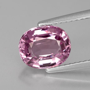 Espinélio violeta natural 2,10ct, corte oval, VVS