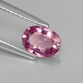 Espinélio roxo natural 0,84ct, corte oval, VVS-VS