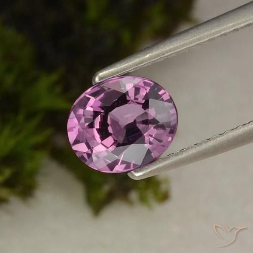 1.09ct Natural Roxo rosado Espinélio, oval, VVS-VS
