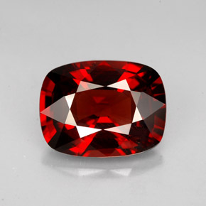 Espinélio vermelho natural 4,44ct, almofada cortada, VVS-VS