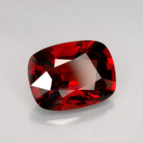 Espinélio vermelho natural 4,44ct, almofada cortada, VVS-VS