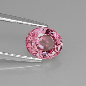 Espinélio rosa natural 1,24ct, corte oval, VVS-VS