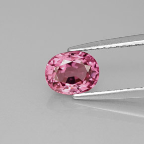 Espinélio rosa natural 1,20ct, corte oval, VVS-VS