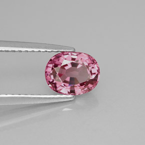 Espinélio rosa natural 1,20ct, corte oval, VVS-VS