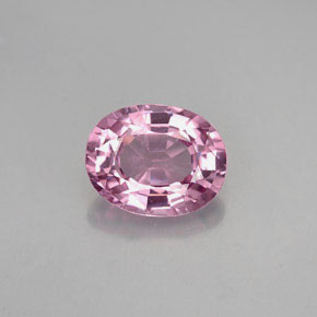 Espinélio rosa natural 1,50ct, corte oval, VVS-VS