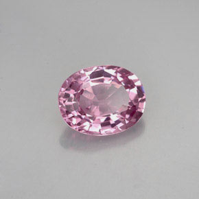 Espinélio rosa natural 1,50ct, corte oval, VVS-VS