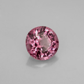 Espinélio violeta natural 1,31ct, corte redondo, VVS