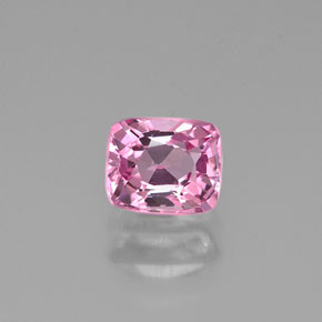Espinélio rosa natural 0,60ct, almofada cortada, VS