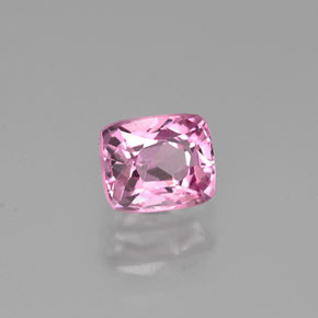Espinélio rosa natural 0,60ct, almofada cortada, VS