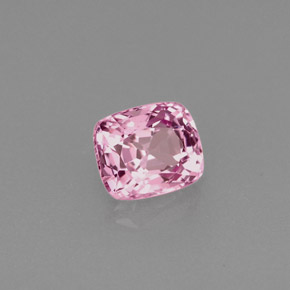 Espinélio rosa natural 0,67ct, almofada cortada, VS