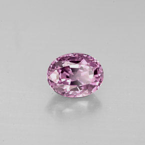 Espinélio roxo natural 1,25ct, corte oval, VVS