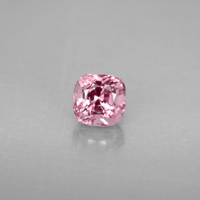 Espinélio rosa natural 0,87ct, almofada cortada, VS