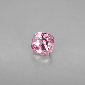 Espinélio rosa natural 0,87ct, almofada cortada, VS