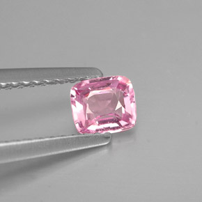 Espinélio rosa natural 0,42ct, almofada cortada, VS